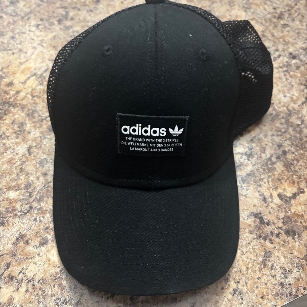 Adidas Classic Black Trucker Hat